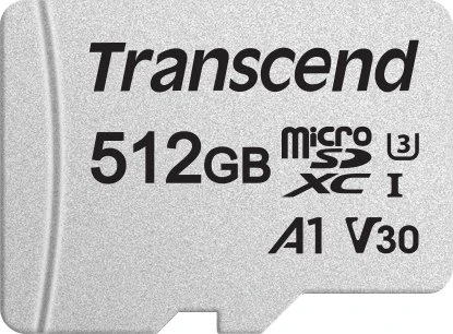 Transcend 300S R100/W85 512GB Kit, UHS-I U3, A1, Class 10