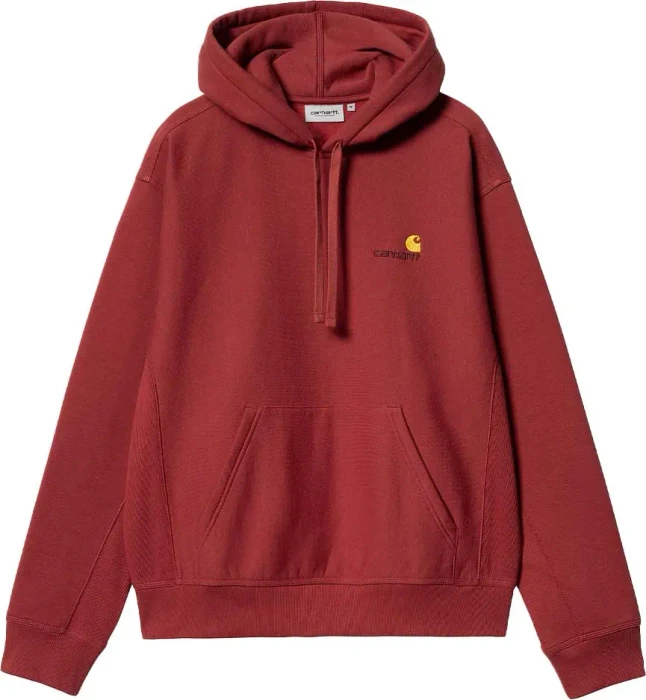 Carhartt Hooded American Script Sweatshirt Hoodie tuscany (Herren)