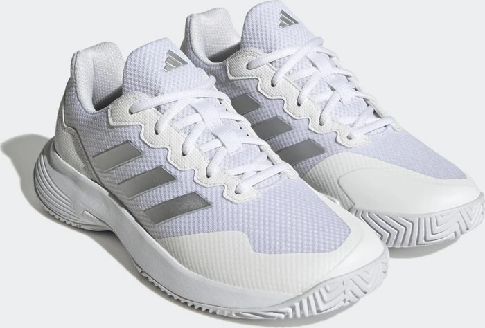 adidas Gamecourt 2.0 cloud white/silver metallic (Damen)