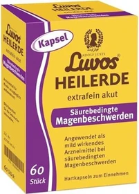 Luvos Heilerde extrafein akut Säurebedingte Magenbeschwerden Kapseln, 60 Stück