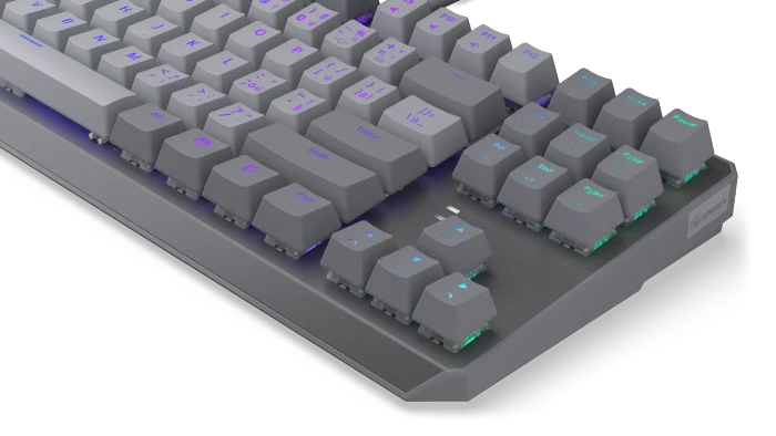 Endorfy Thock V2 TKL, PBT, grau, LEDs RGB, hot-swap, Endorfy RED, USB, CZ/SK