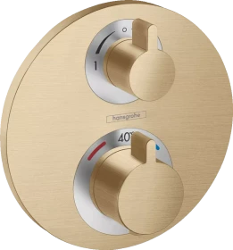 Hansgrohe Ecostat S Thermostat Unterputz für 2 Verbraucher brushed bronze