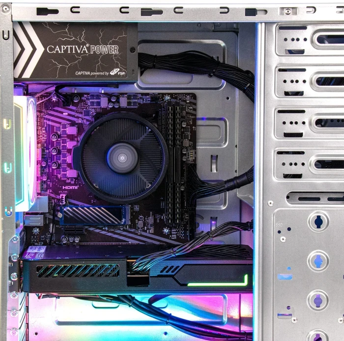 Captiva Entry Gaming R10-1673, Ryzen 5 5500, 8GB RAM, 1TB SSD, Arc B580 Graphics