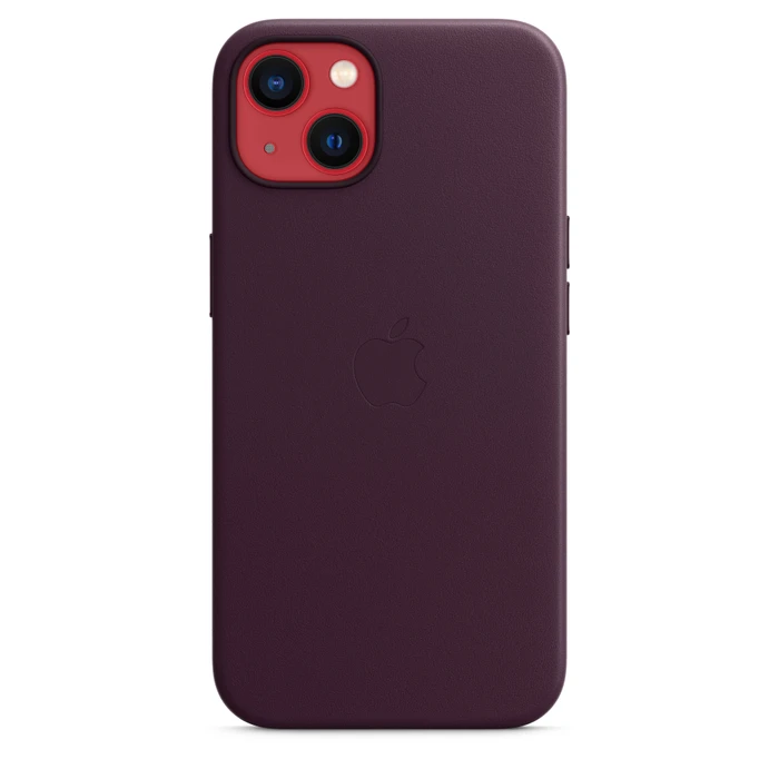 Apple Leder Case mit MagSafe für iPhone 13 Dunkelkirsch