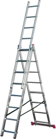 Krause Corda Alu 3-tlg. Teleskop-Mehrzweckleiter, 3x 8 Stufen