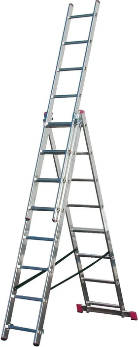 Krause Corda Alu 3-tlg. Teleskop-Mehrzweckleiter, 3x 8 Stufen