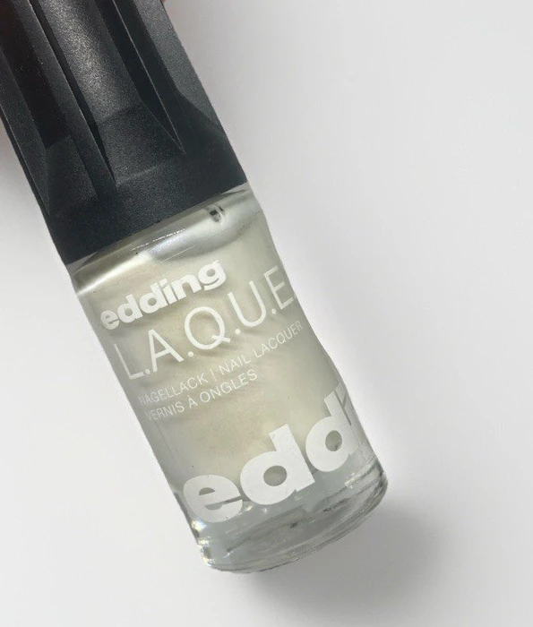 edding L.A.Q.U.E. Nagellack 140 Watchful White, 8ml
