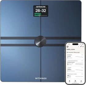 Withings Body Comp digitale Körperanalysewaage schwarz