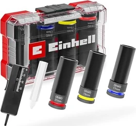 Einhell M-Case Impact Steckschlüsselsatz inkl. Werkzeugbox, 5-tlg.