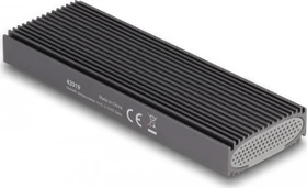DeLOCK Externes Gehäuse für M.2 NVMe/SATA SSD, USB-C