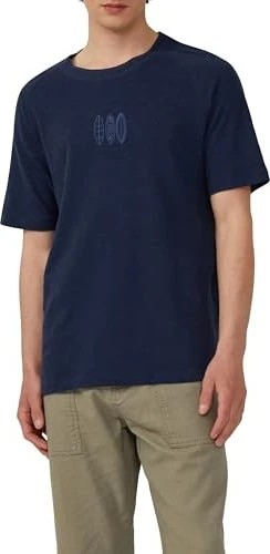 s.Oliver Raglan Stickerei T-Shirt kurzarm tieflblau (Herren)