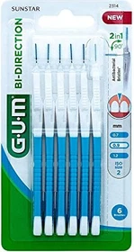 Sunstar Gum Bi-Direction Interdentalbürste 0.9mm blau, 6 Stück