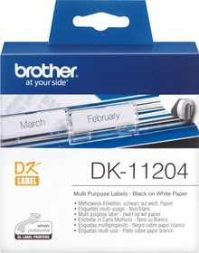 Brother Endlosetiketten DK-11204, 17x54mm, weiß, 1er-Pack (400 Etiketten)