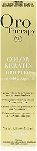 Fanola Oro Therapy Oro Puro Color Keratin Haarfarbe 8.13 hellblond beige, 100ml
