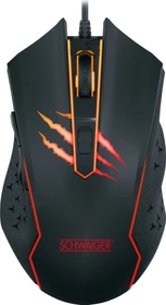 Schwaiger Gaming Maus schwarz, USB (GM3000)