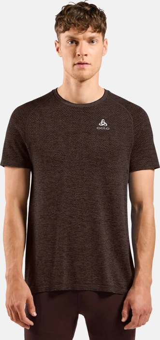 Odlo Essential Seamless Laufshirt kurzarm fudge melange (Herren)