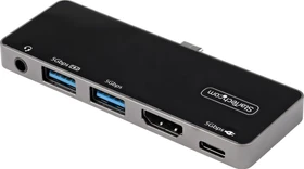 StarTech USB C Multiport-Adapter, USB-C 3.0 [Buchse] (DKT30ICHPD)