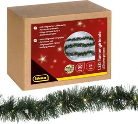 Idena Tannengirlande Lichterkette LED 24x warmweiß