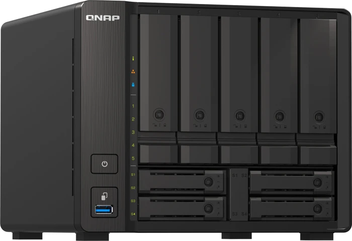 QNAP QuTS hero TS-h973AX-8G 100TB, 8GB RAM, 1x RJ-45 10GBase-T, 2x RJ-45 2.5GBase-T