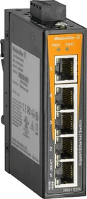 Weidmüller EL-Series Industrial Railmount Gigabit Switch, 5x RJ-45 (IE-SW-EL05-5GT / 2682210000)