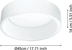 Eglo Marghera 1 Aufbauleuchte 45cm weiß