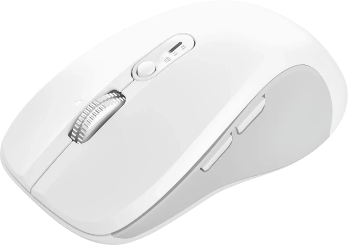 Trust Ferro Hyperwheel Multi-Device Wireless Mouse weiß, USB/Bluetooth