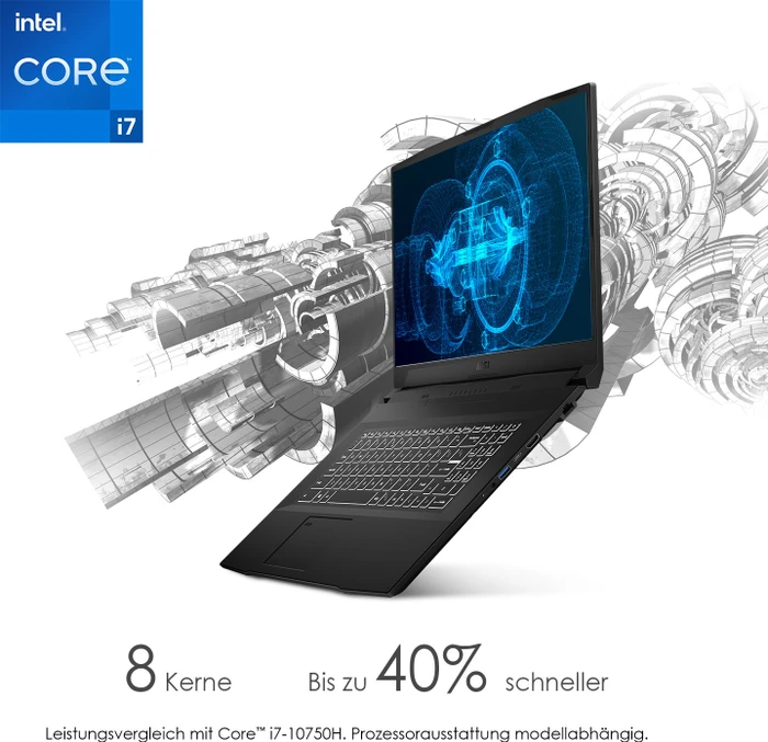 MSI WF66 Mobile Workstation 11UJ-416, Space Grey, Core i7-11800H, 32GB RAM, 1TB SSD, RTX A2000, DE