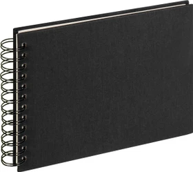 Walther Design Spiralalbum Cloth 23x17 schwarz