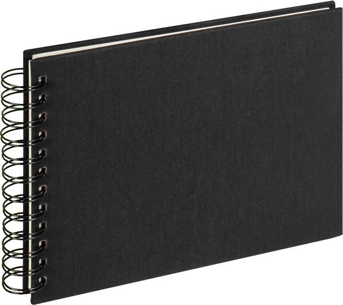 Walther Design Spiralalbum Cloth 23x17 schwarz