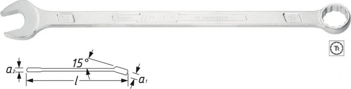 Hazet 600LG-11 Ring-Maulschlüssel, 11x220mm