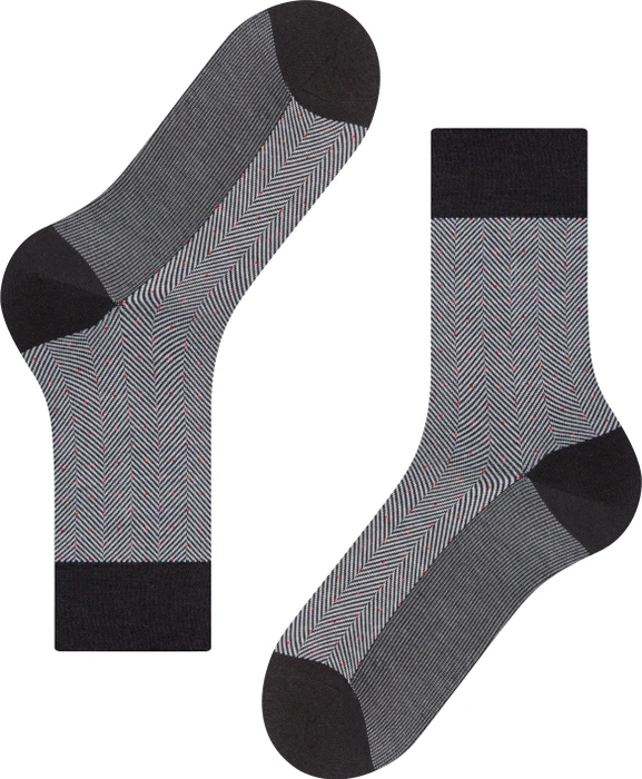 Falke Sensitive Herringbone Socken schwarz (Herren)