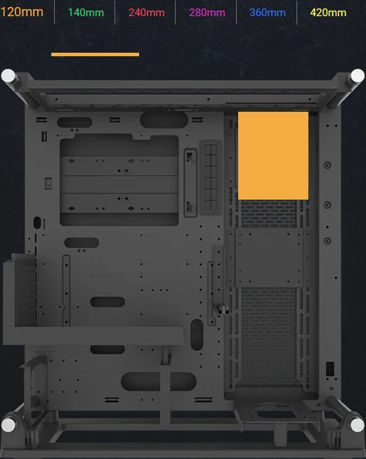 Thermaltake Core P3 TG Pro, schwarz, Glasfenster