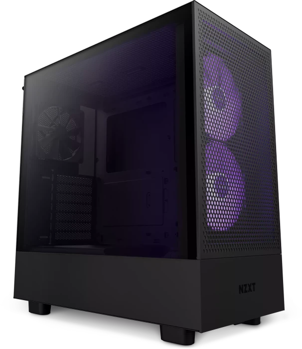 NZXT H5 Flow RGB, schwarz, Glasfenster