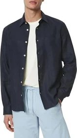 Marc O'Polo Regular Leinen Hemd langarm dark navy (Herren)