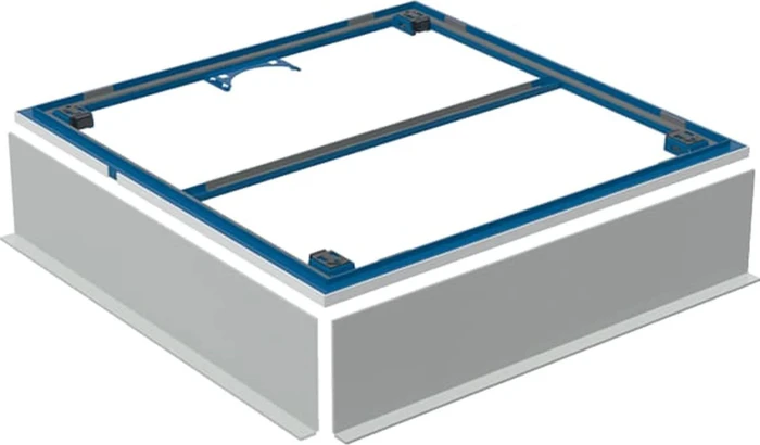 Geberit Installationsrahmen für Setaplano Duschfläche bis 100cm, für vier Füße, 90x90cm
