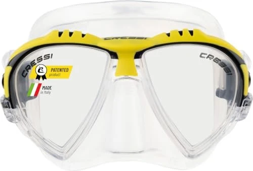Cressi Matrix Tauchermaske transparent/gelb