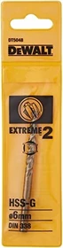 DeWalt DT5048 Extreme 2 HSS-G Spiralbohrer, 6x57x93mm, 1 Stück