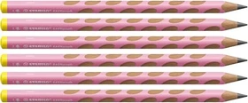 STABILO EASYgraph Bleistift HB graphit, Pastell Rosa, Linkshänder, 6er-Pack