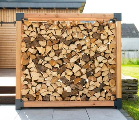 Westmann Michel XXL Kaminholzregal 139x40x180cm natur