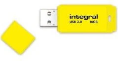 Integral Neon 16GB gelb, USB-A, USB 3.2 Gen 1×1