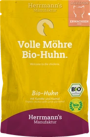 Herrmann's Manufaktur Bio Huhn mit Karotte und Kamut, 100g