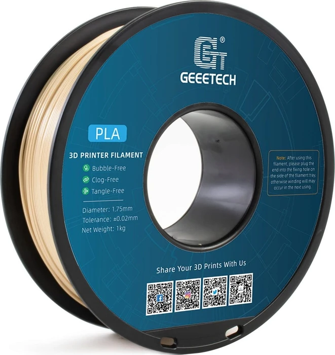 Geeetech PLA, Bone White, Spule, 1.75mm, 1.00kg