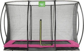 Exit Toys Silhouette mit Sicherheitsnetz 214x305cm Bodentrampolin rosa
