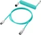 HP HyperX Coiled Cable USB-C auf USB-A, Tastaturkabel (Spiral-Textilkabel), 1.22m, grün/weiß Vorschaubild