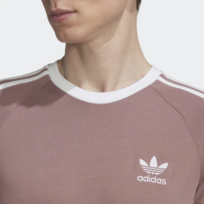 adidas Adicolor Classics 3-Streifen T-Shirt kurzarm purple (Herren)
