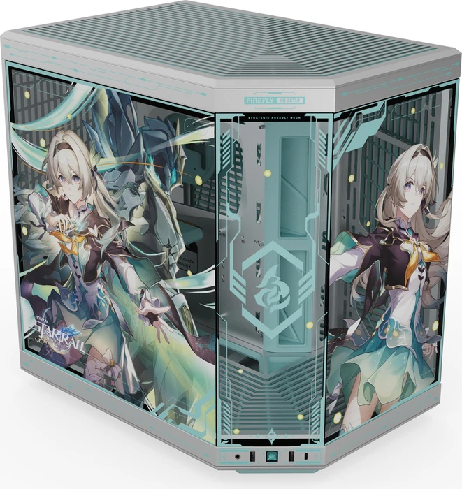 Hyte Y70 Firefly Edition, Glasfenster