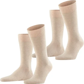 Falke Happy Socken sand mel, 2 Paare (Herren)