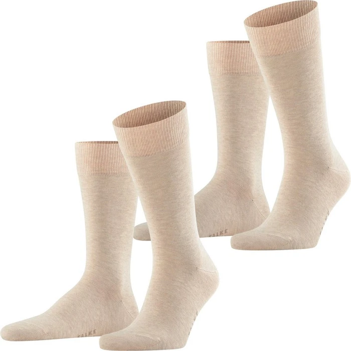 Falke Happy Socken sand mel, 2 Paare (Herren)