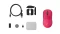 Logitech G Pro X Superlight 2c Compact Lightspeed rosa, USB Vorschaubild