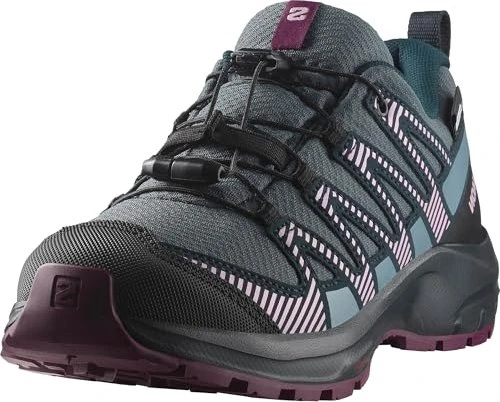 Salomon XA Pro V8 Waterproof neptune/carbon plum/caspia (Junior)